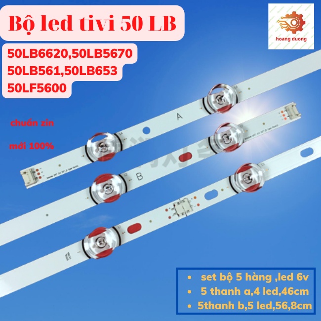 Thanh led tivi lg50lb,50lb6620,50lb5670,50lb561,50lb653,50lf5600-dthoangduong