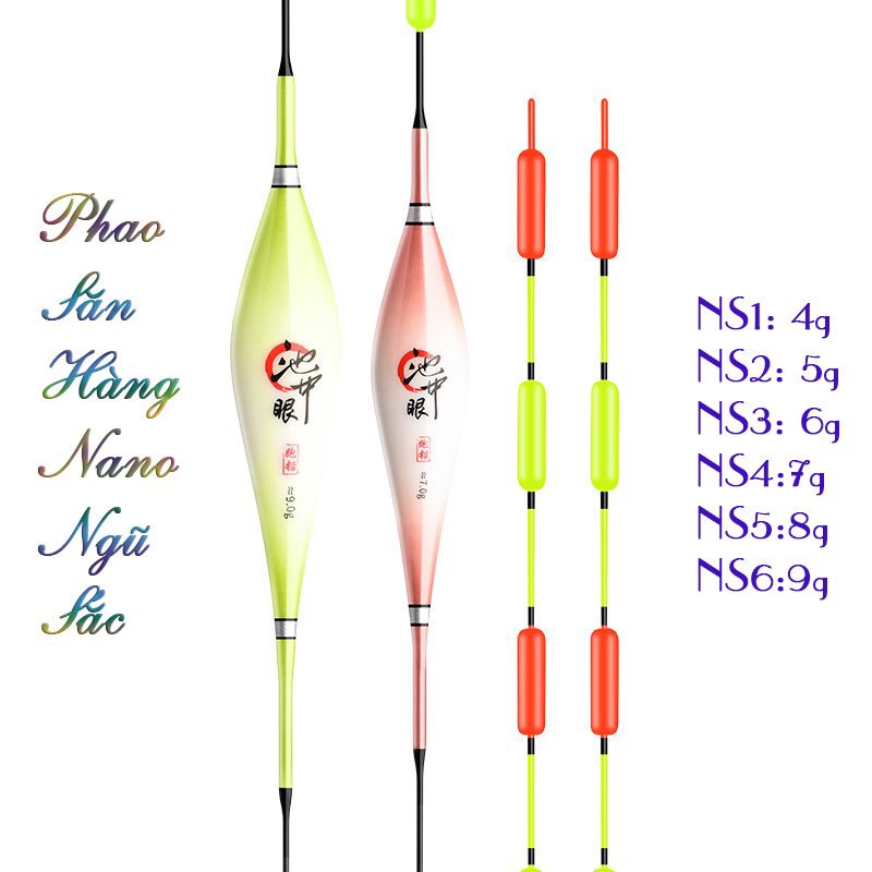 Phao Câu Đài Nano Ngũ Sắc Săn Hàng Cao Cấp mã NS - PT4
