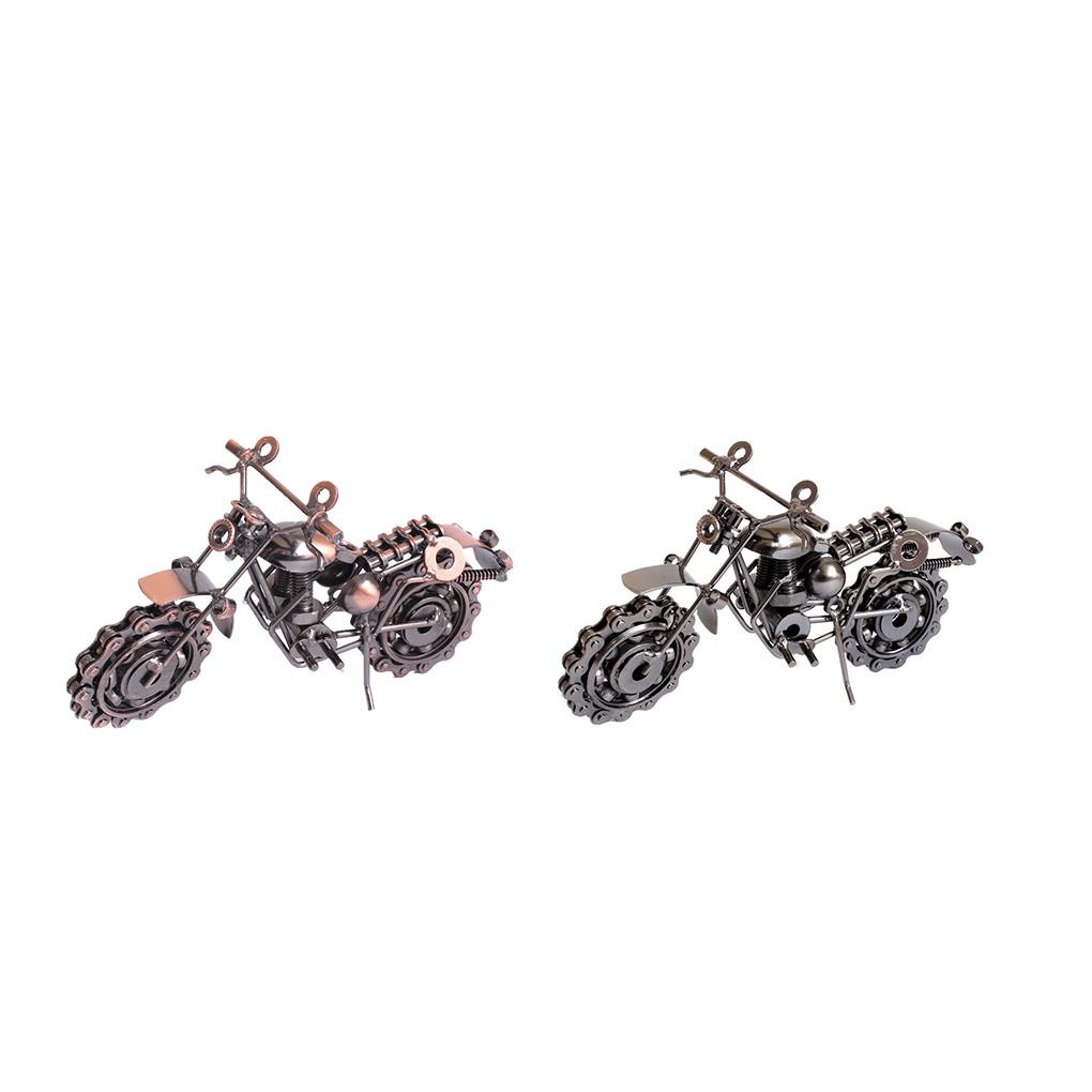 Đồ trang trí Xe Mô Tô Mini Phong Cách Vintage Dùng Để Trang Trí