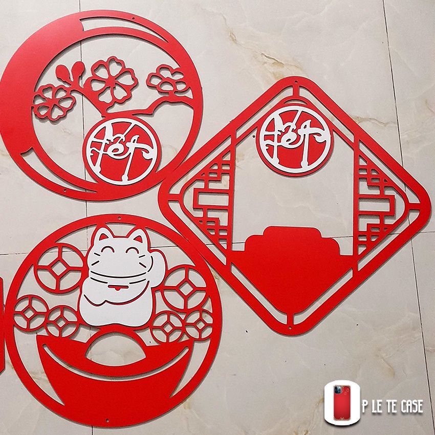 Vòng treo Tết decor, Vòng trang trí xuân-40CM