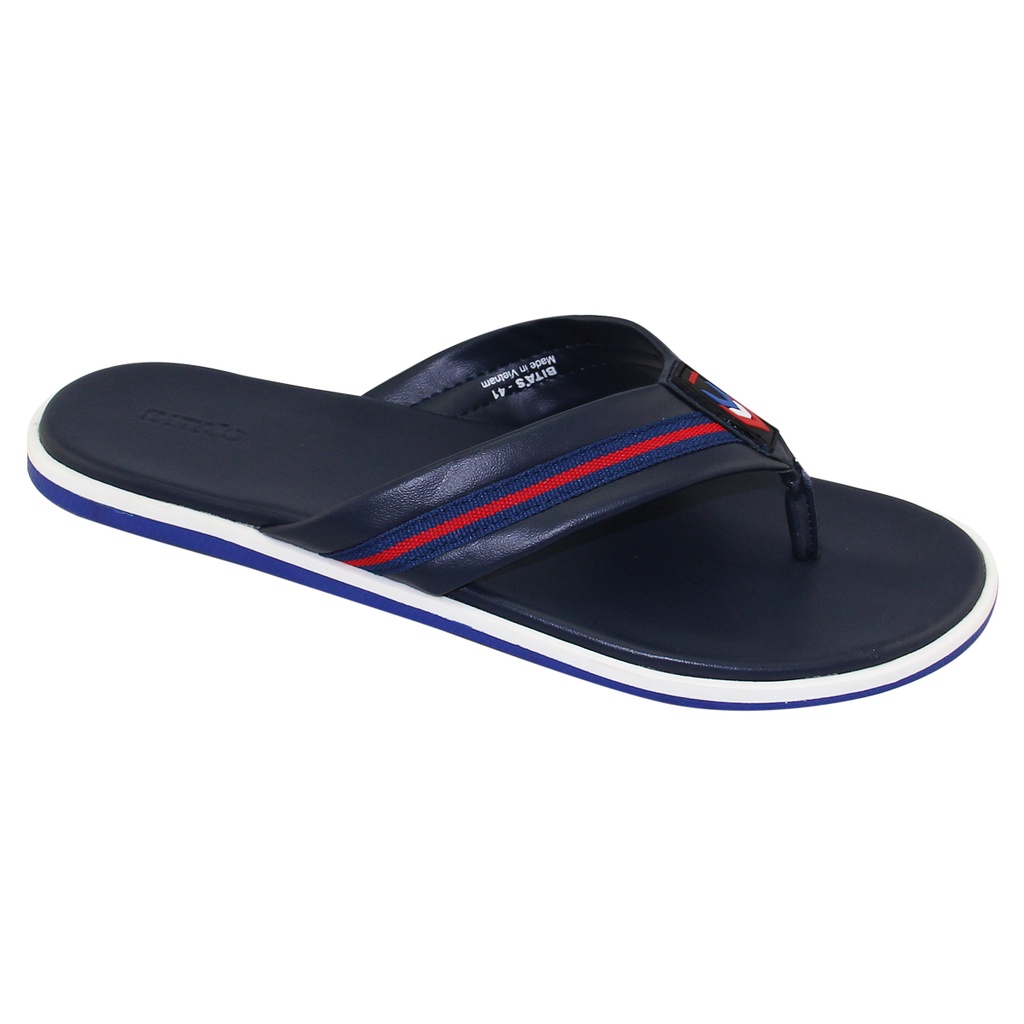 [HOT SALE] DÉP QUAI KẸP XỎ NGÓN NAM BITA'S S.218 (NAVY + TRẮNG) - BITAS