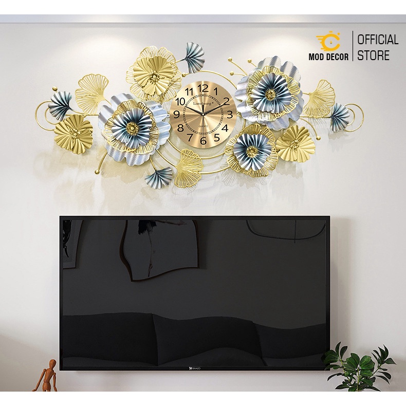 Đồng hồ treo tường trang trí công phượng, tráng gương MOD Decor, Lianzhang JJT mã 2911