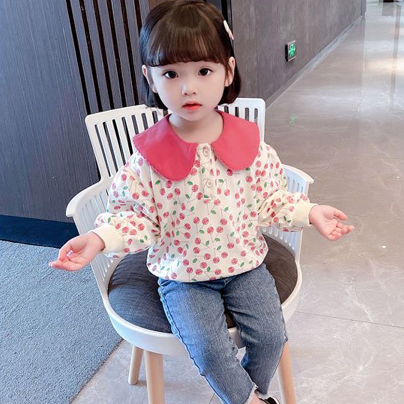 Áo IQ Angel bằng cotton trơn thời trang hàn quốc dành cho bé gái