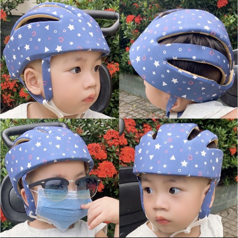 Nón bảo vệ đầu đa năng cho bé tập bò/ tập ngồi/ tập đi/ ngồi xe máy - Mũ bảo hiểm cho bé - Nhiều mẫu