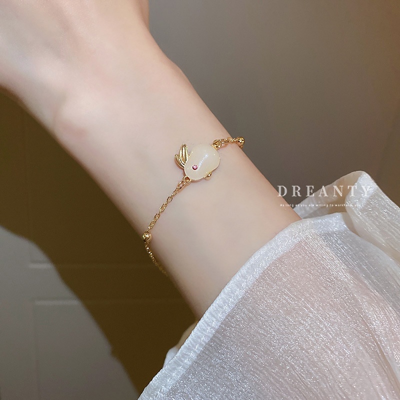 Vòng Tay Hình Thỏ Đính Đá Thời Trang Hàn Quốc Dễ Phối Đồ