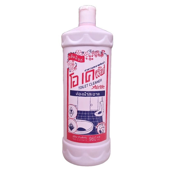 Chai tẩy rửa, vệ sinh nhà tắm toilet OKAY PINK AIRLIFE 960ml