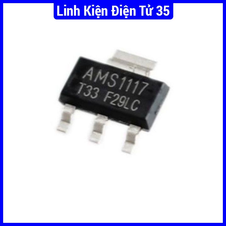 IC nguồn AMS1117 SOT223 điện áp 1V2, 2V5, 3V3, 5V, ADJ