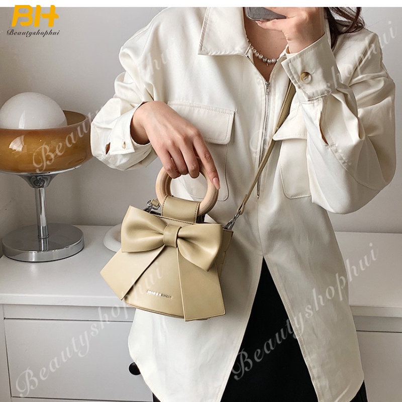 Túi Xách Bucket Đính Nơ Thời Trang 2022