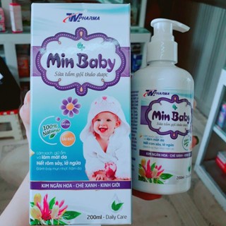 sữa tắm thảo dược min baby