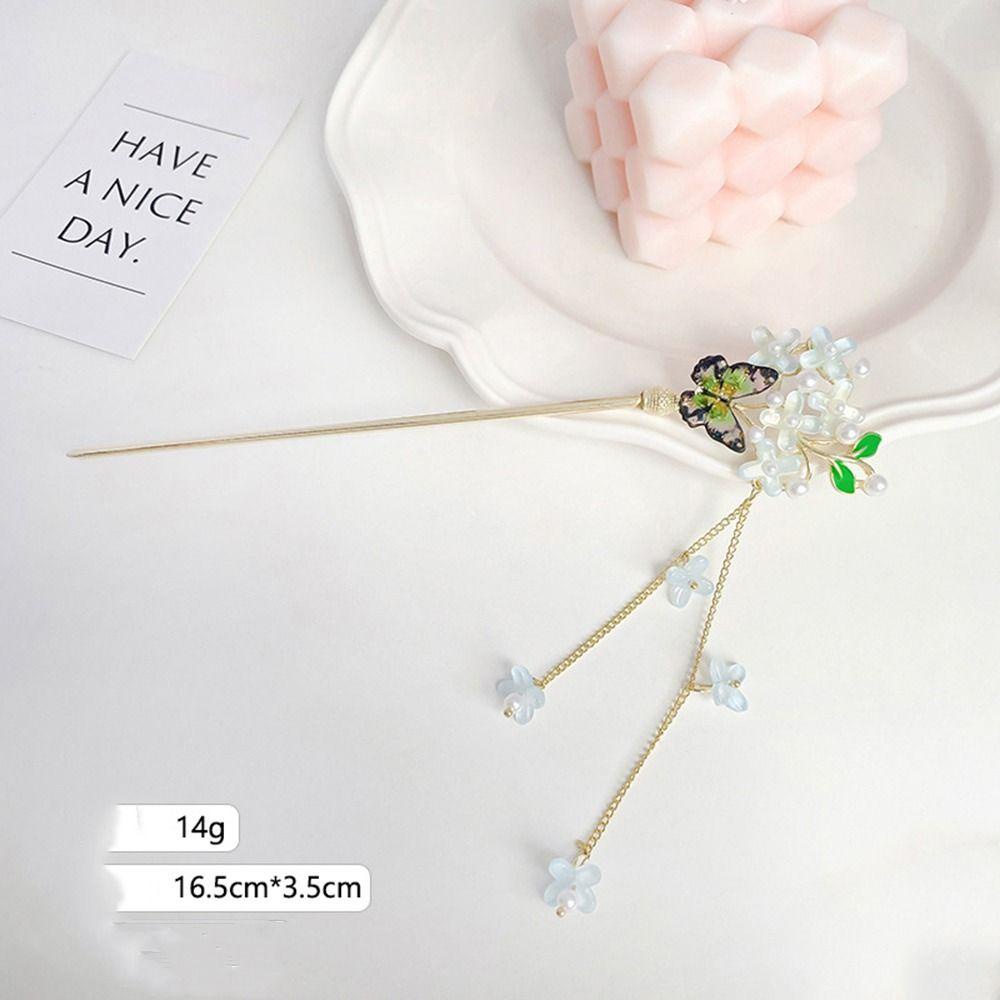 Trâm Cài Tóc Đuôi Ngựa Dạng Tua Rua Đơn Giản Phong Cách Hàn Quốc Cho Nữ