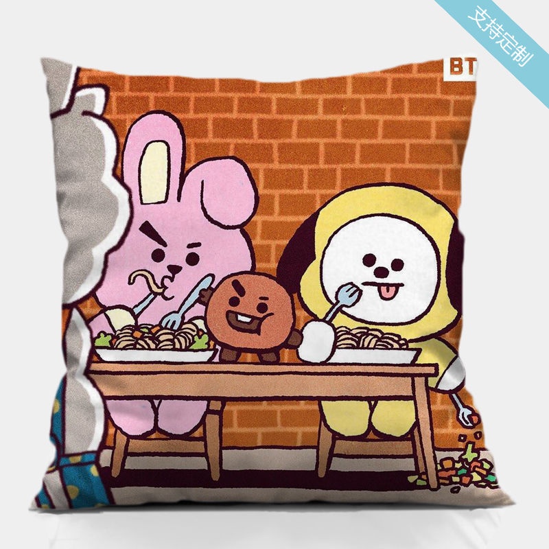 Gối Ôm Hình BT21 Dễ Thương Xinh Xắn