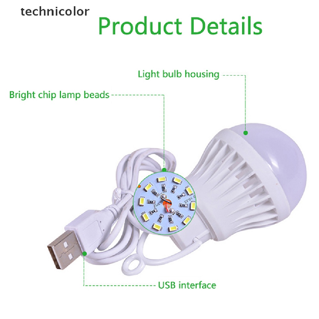 Bóng Đèn USB 5W / 7W Đa Năng Tiện Dụng Mang Theo Du Lịch Cắm Trại