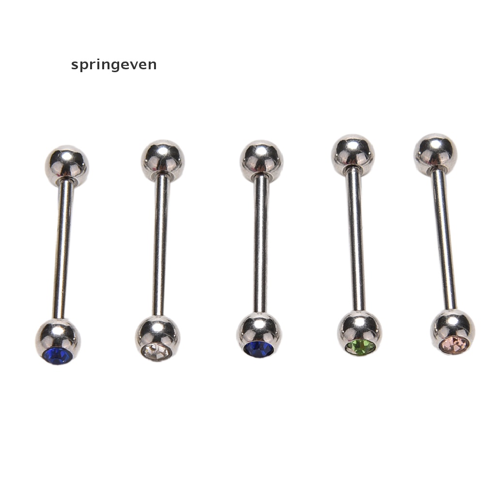 Set 5 Khuyên Lưỡi Bằng Thép Không Gỉ Cá Tính