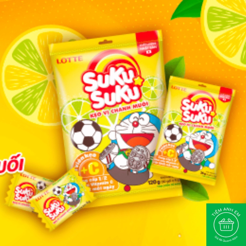 Kẹo vị chanh muối Suku Suku gói 120g