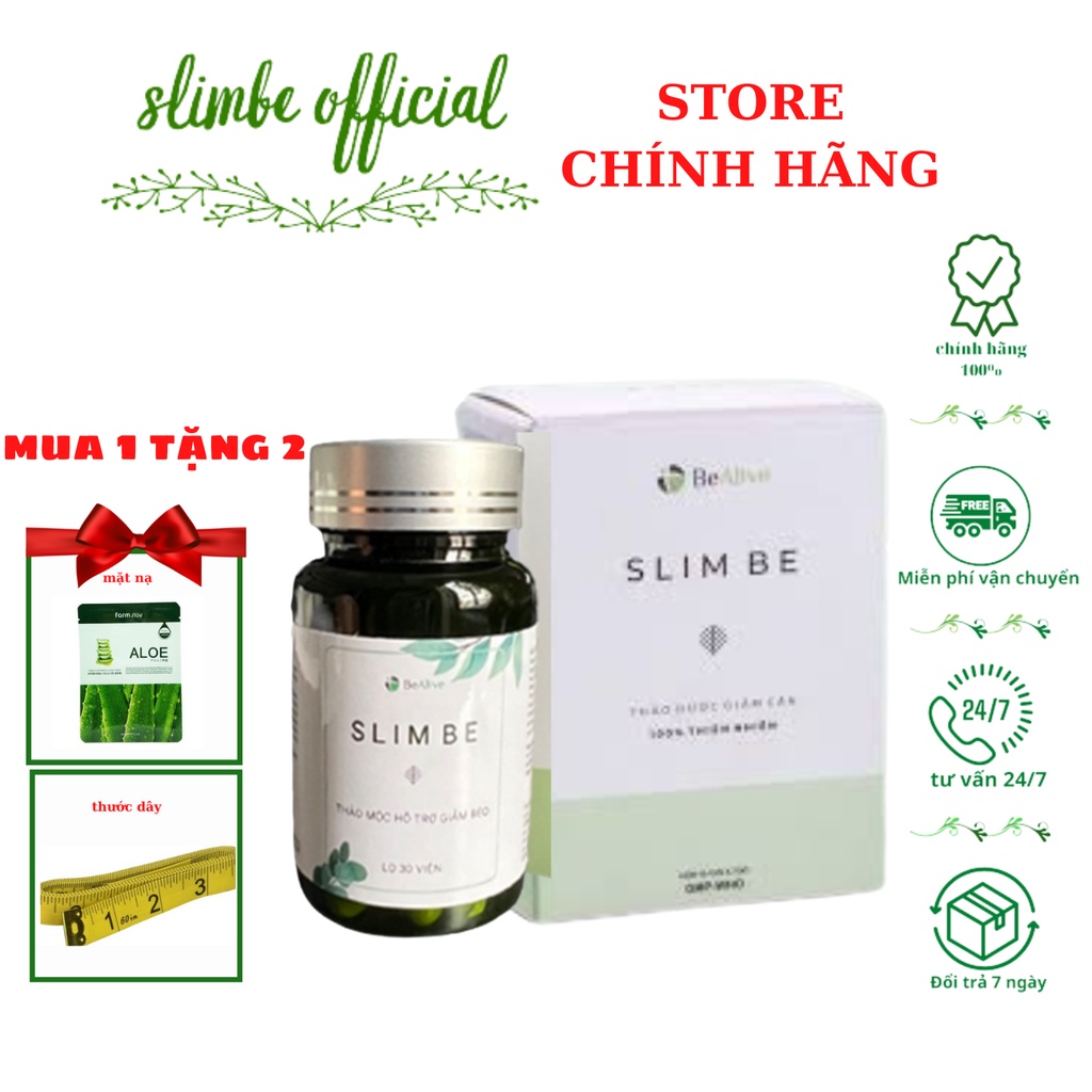 Giảm cân Slim Be Thảo Mộc Giảm Cân nhanh Cấp Tốc Giảm Béo An Toàn Không Phải Là Thuốc Giảm Cân