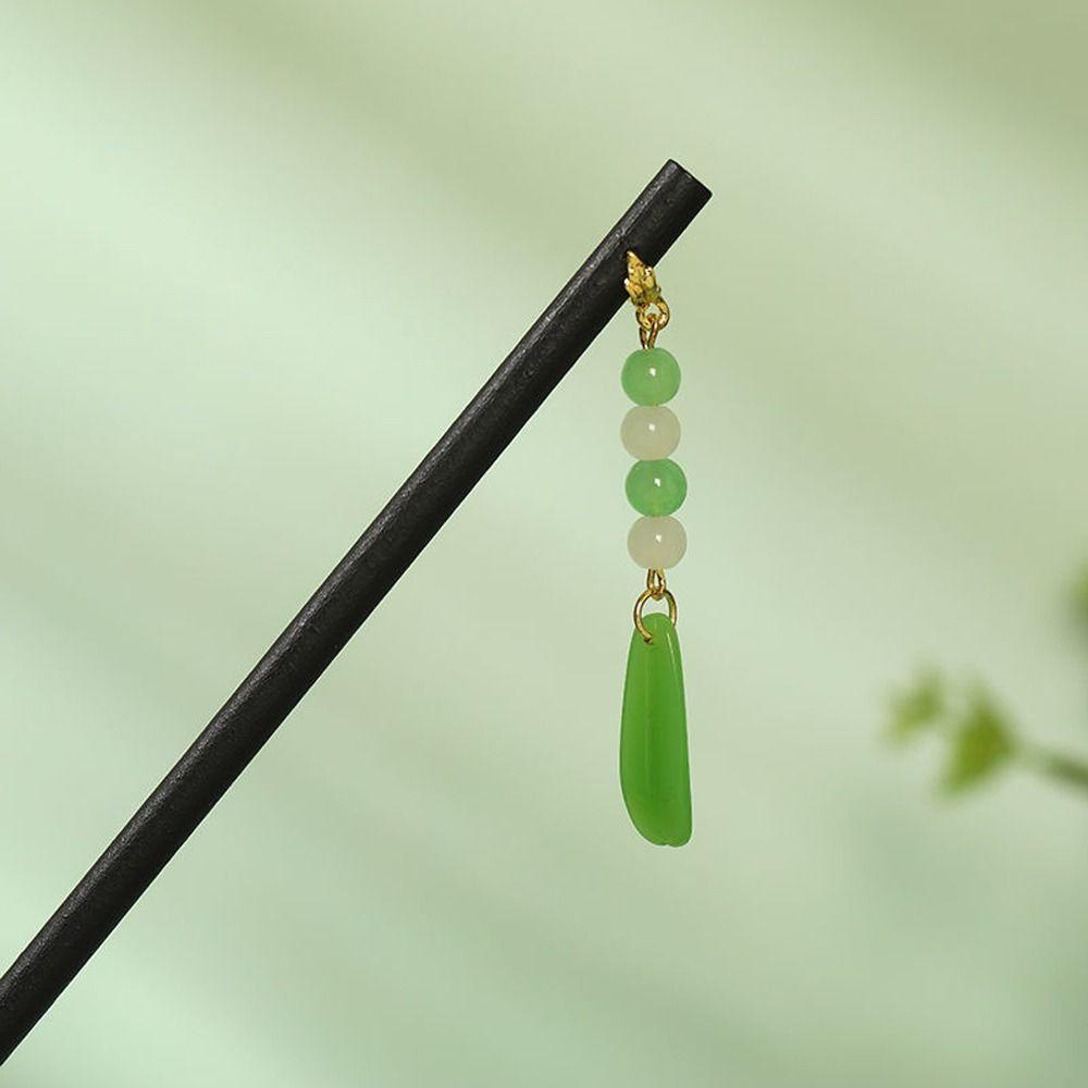 Trâm Cài Tóc Bằng Gỗ Phối Tua Rua Phong Cách Trung Hoa Cổ Điển Cho Nữ