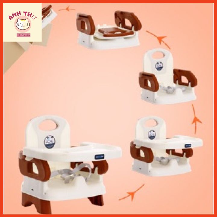Ghế ăn dặm gấp gọn , ghế tâp ăn cho bé 3 in 1 kèm chân sắt siêu chắc chắn BOOSTER SEAT