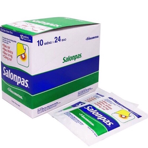 Miếng Dán Giảm Đau SALONPAS Bịch 10 Miếng