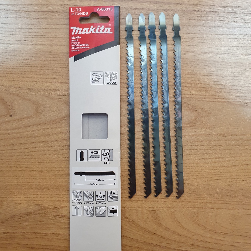 Lưỡi cưa lọng gỗ dài 180mm Makita A-86315