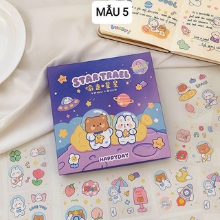 (Sỉ 380đ/tấm) Set 25 Tấm Sticker Các Loại