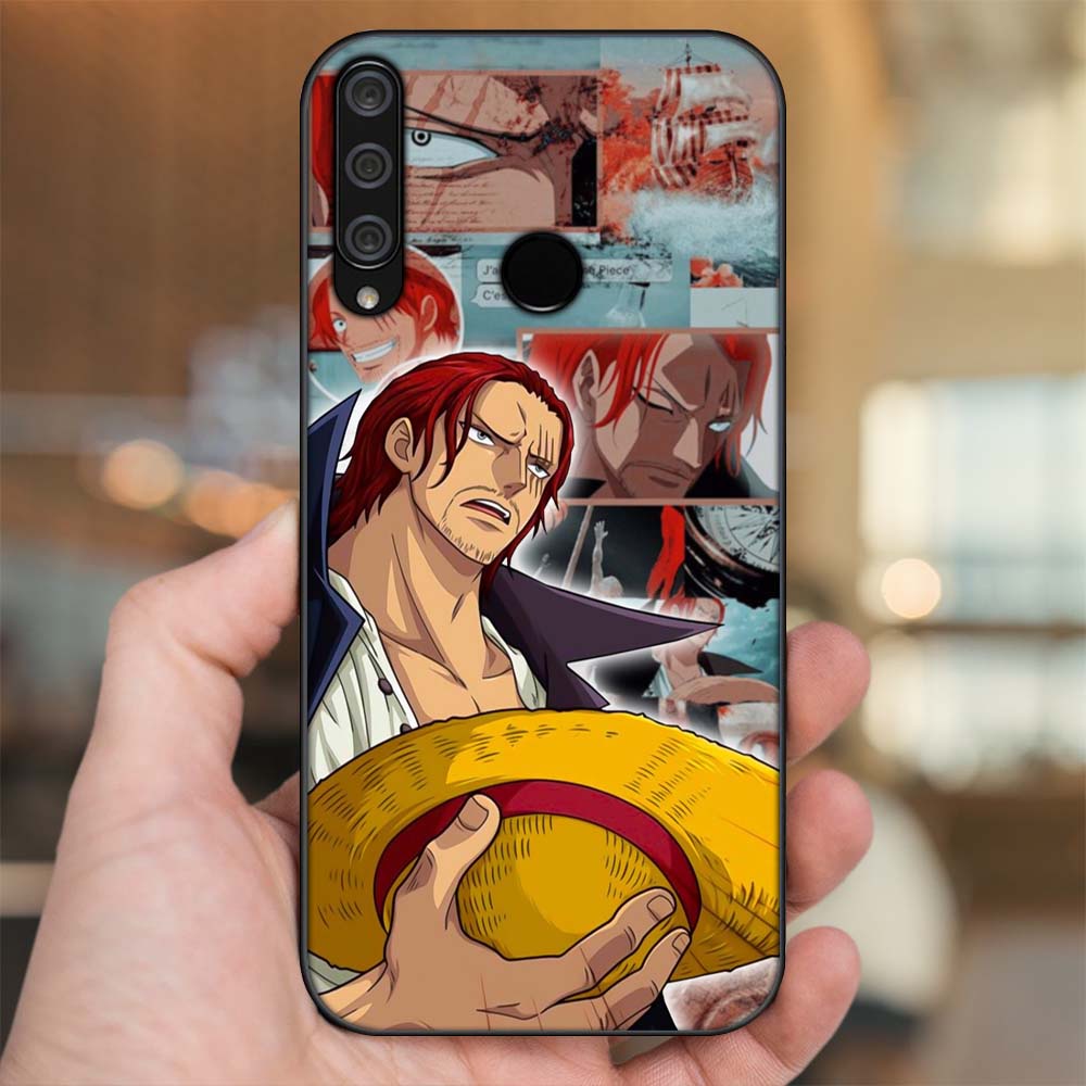 Ốp lưng Huawei Y6P viền đen in hình Shanks One Piece Đảo Hải Tặc