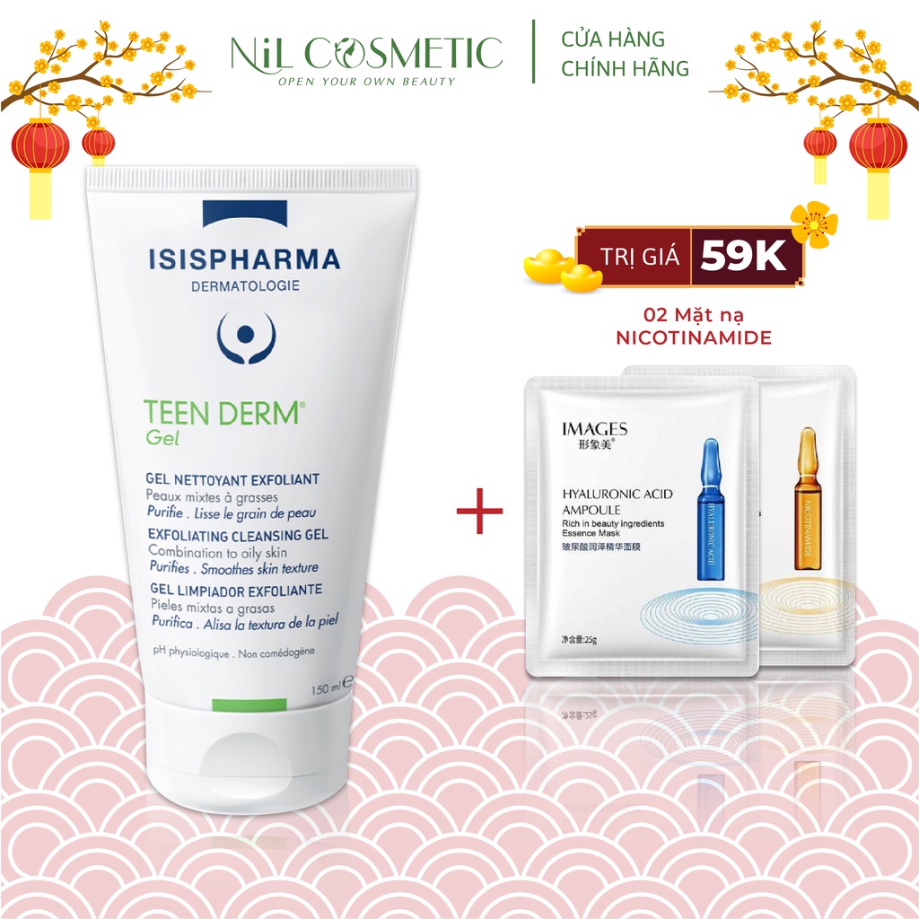 Sữa Rửa Mặt Giảm Nhờn Và Ngăn Ngừa Mụn isis pharma Teen Derm Gel
