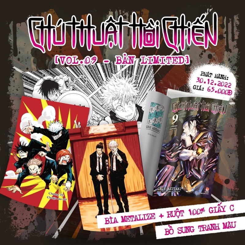 Chú Thuật Hồi Chiến Vol.9 Limited - Jujutsu Kaisen Vol.9 Sổ Tay