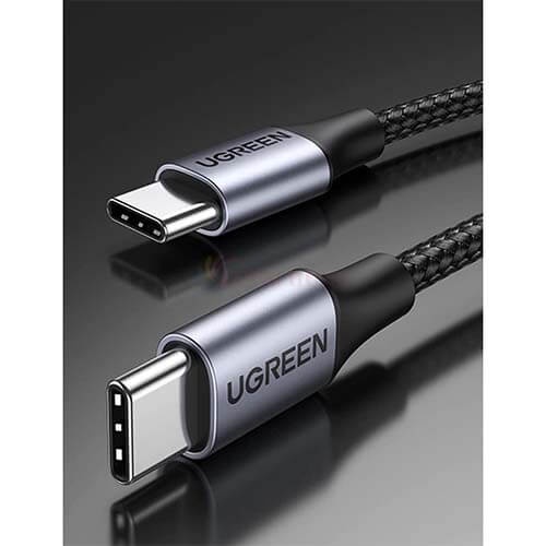 Cáp USB Type-C to USB Type-C Ugreen Cable Aluminum Case with Braided US316 - Hàng chính hãng - Truyền dữ liệu 480Mbps