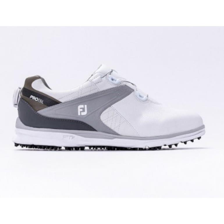 Giày Golf Nam FootJoy Pro SL BOA 53821 White/Silver - Giày Golf Chính Hãng