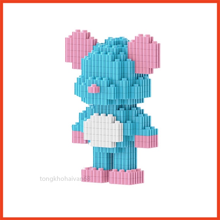 Đồ Chơi Mô Hình Lắp Ráp, Xếp Hình Gấu 3D Bear Brick Nhiều Nhân Vật Hoạt Hình Đáng Yêu