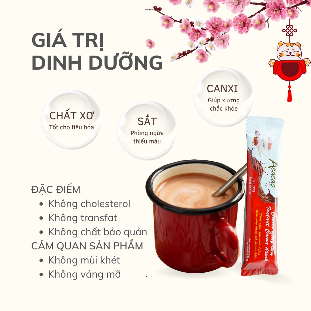 Bột cacao uống liền có đường acacao giàu dinh dưỡng - ảnh sản phẩm 3