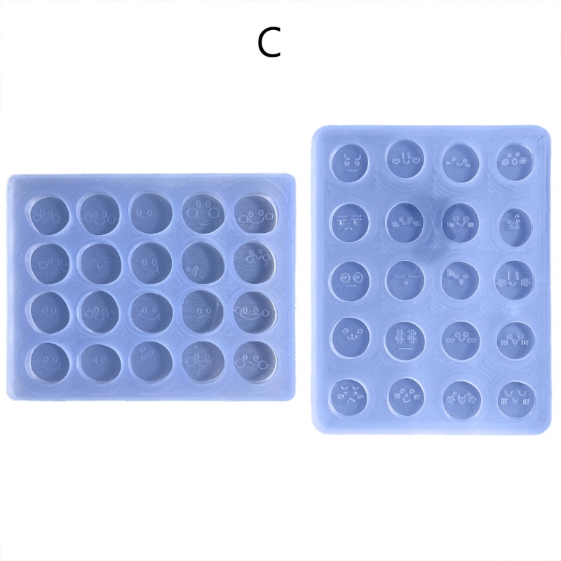 Khuôn Silicone Làm Móc Khóa Hình Biểu Tượng Cảm Xúc