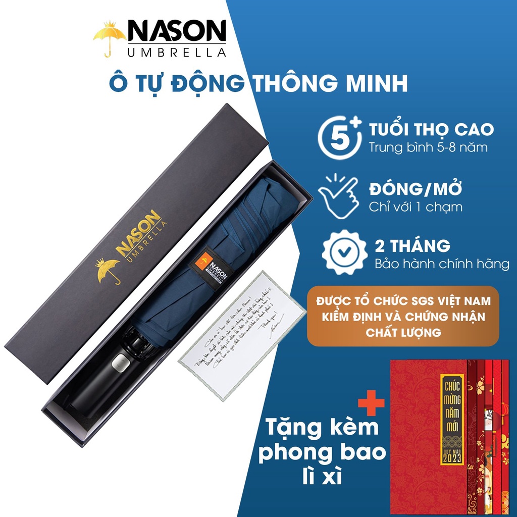 Dù Ô Tô Gấp Ngược Tự Động Đóng Mở 2 Chiều Dù che mưa Xe Hơi, Chống Nắng Ngoài Trời gấp gọn UV - Tặng lì xì tết