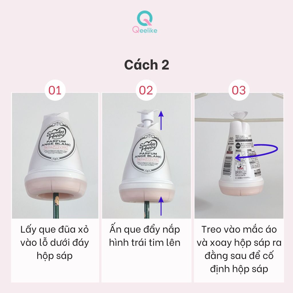 Sáp thơm phòng ngủ, thơm tủ quần áo Sawaday Happy Nhật Bản, khử mùi nhà vệ sinh hương thơm dịu nhẹ và bền lâu