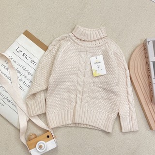 Áo len thừng cổ lọ cho bé 8-18kg