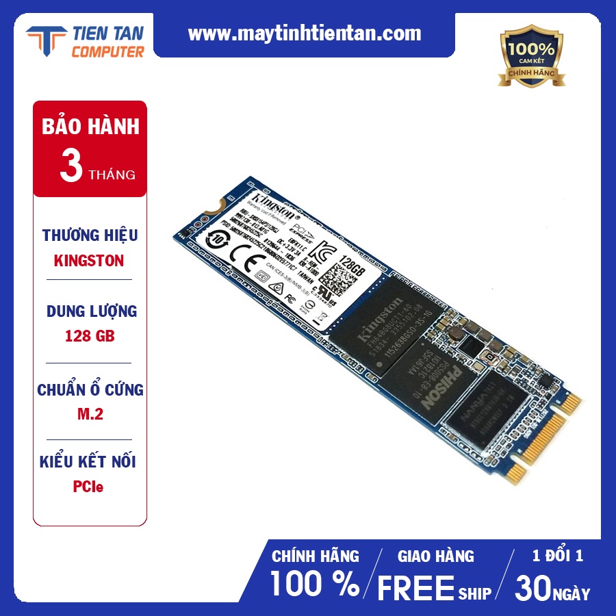 Ổ cứng SSD Kingston 128GB M.2 2280 PCIe NVMe