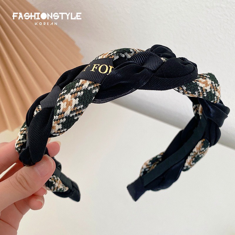 Băng đô cài tóc bản to IDOL siêu sang Phụ kiện cài tóc nữ