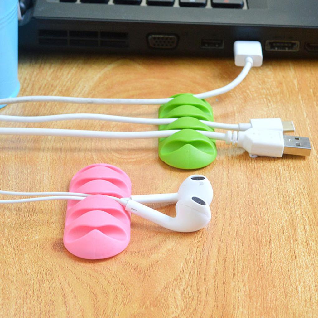 Giá Đỡ Cố Định Dây Cáp / Tai Nghe Để Bàn Tiện Lợi