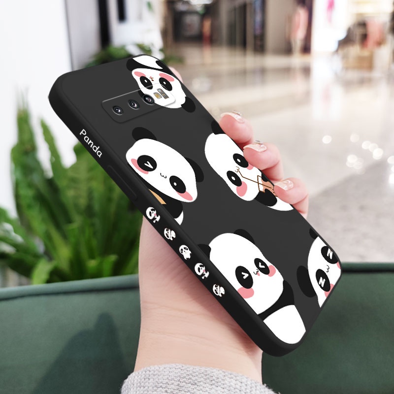 Ốp Điện Thoại Mềm Hình Gấu Trúc Trà Sữa Cho Samsung Galaxy S10 S10E Plus S9 Plus