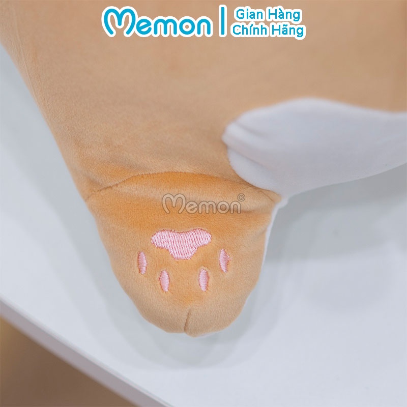Gấu Bông Mèo Tam Thể Nằm Làm Gối Ôm Cao Cấp Memon