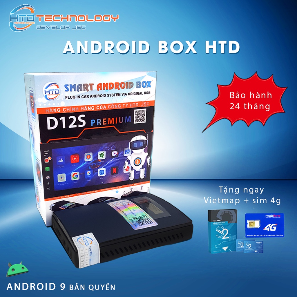 Android box dành cho ô tô - Model D12S Premium