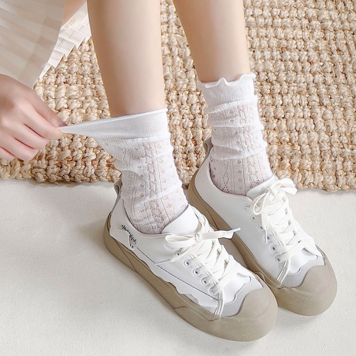 Vớ Ren Cổ Cao Phổ Biến Phong Cách Hàn Quốc ruiyan MM