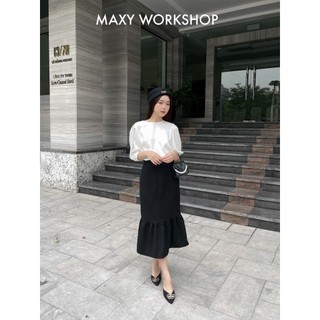 Chân váy dài đuôi cá nữ tính Fishtail Skirt Maxy Workshop