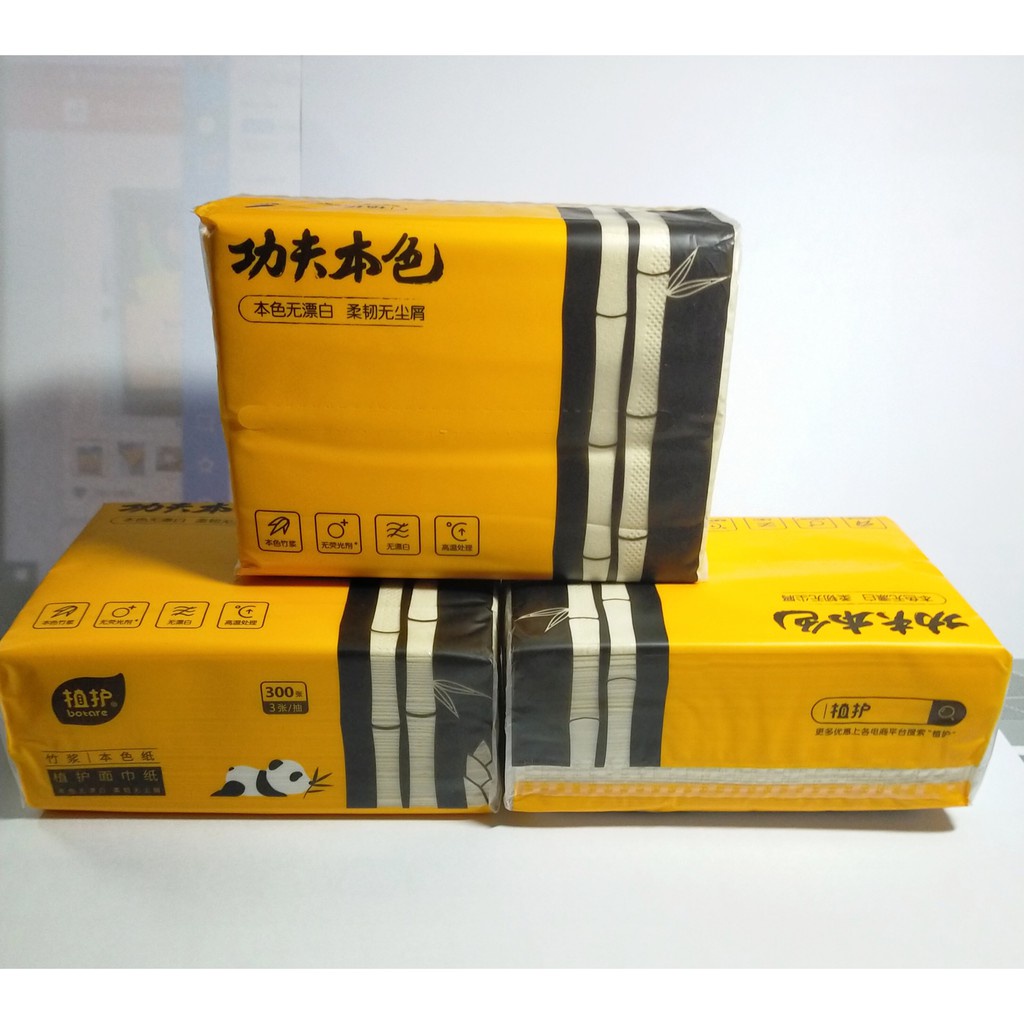 Free ship - 1 thùng 30 gói giấy ăn gấu trúc giấy 3 lớp dai mịn - chuẩn hàng loại 1