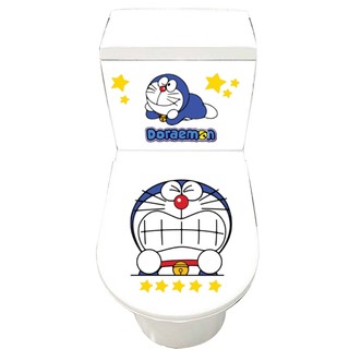Decal dán toilet doremon mới - trang trí nhà cửa