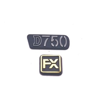  1 CÁI MỚI Cho Nikon D750 Mặt Trước FX LOGO Biển Tên Gắn Đế Tấm Tên Bao Camera Dự Phòng Đơn Vị 