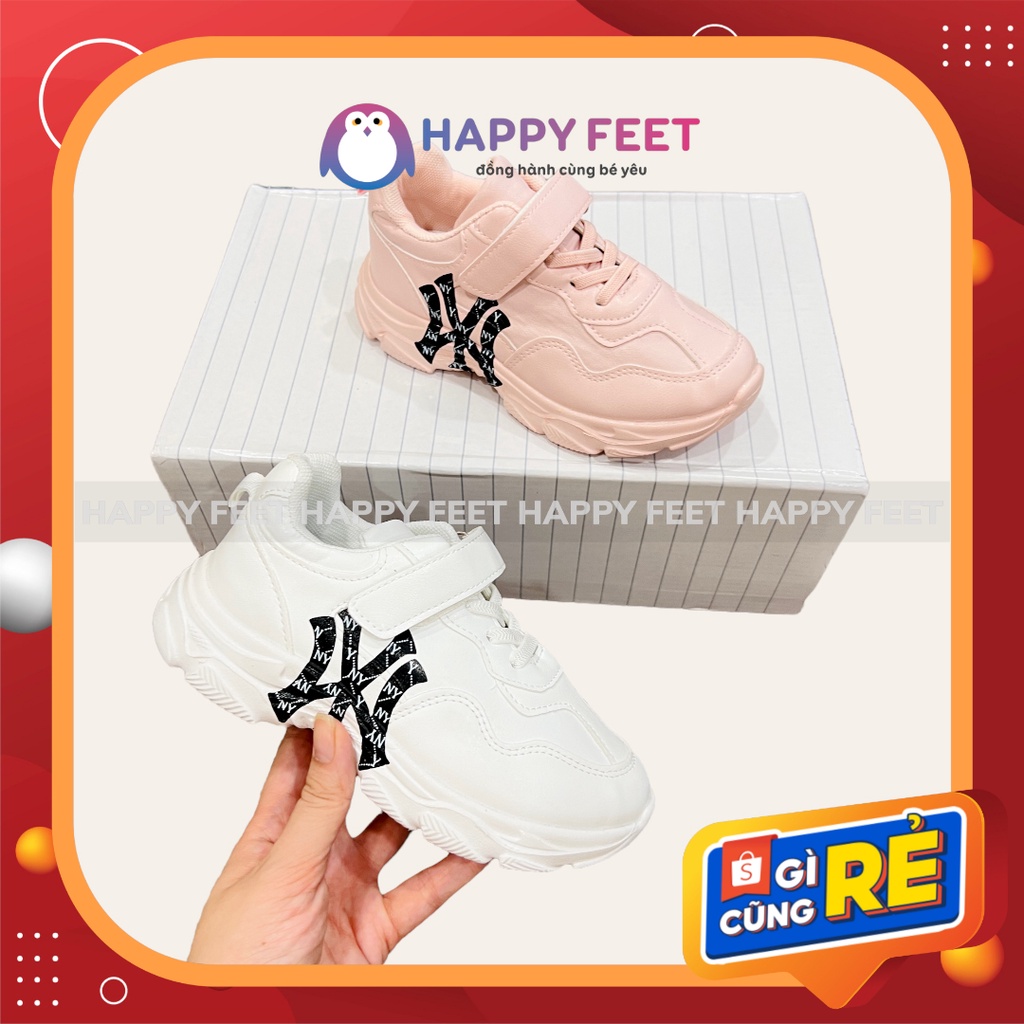 giày cho bé siêu nhẹ thời trang chữ NY cho bé 3-10 tuổi Happy Feet NoMLB