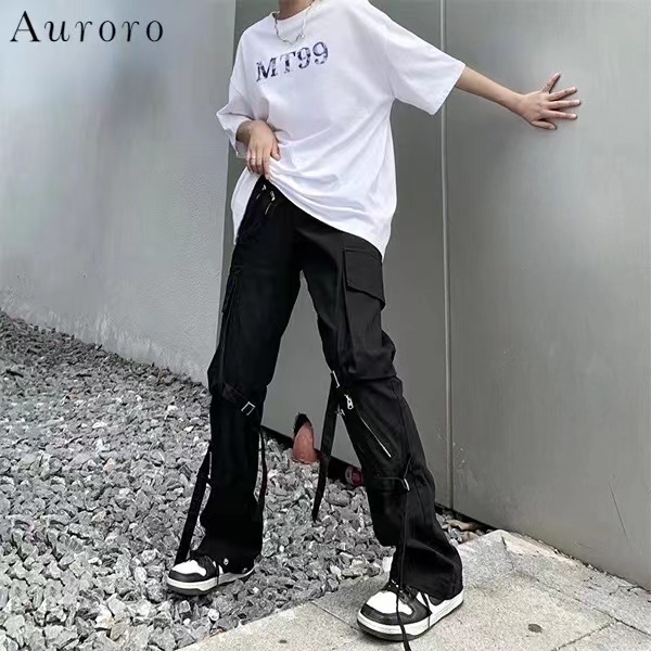 Quần túi hộp unisex cargo pants thời trang hiphop quần thể thao nam dài trẻ tuổi oversize quần túi hộp nam