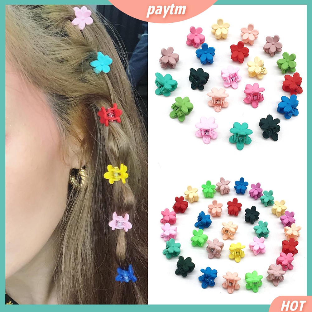 (PTM) Set 20 / 30 kẹp tóc nhỏ tạo hình hoa dễ thương cho bé gái