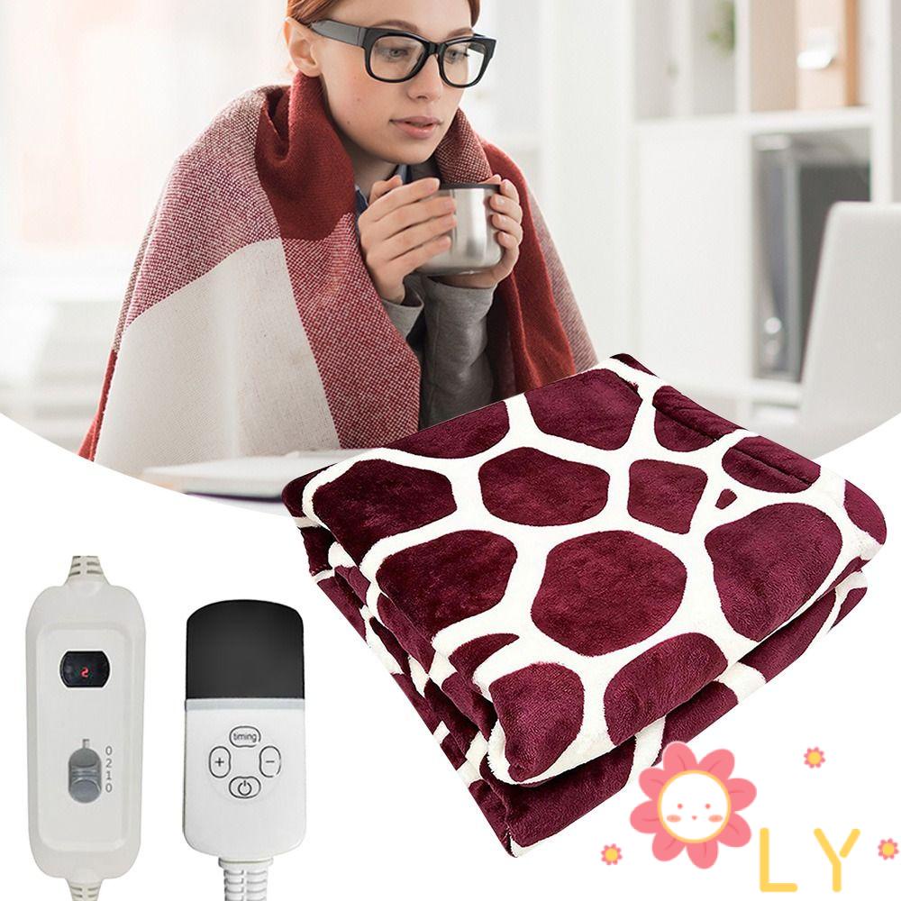 Chăn Đệm Sưởi Ấm Điện Tử Bằng Vải Flannel Mềm Mại In Họa Tiết Hươu